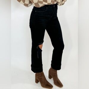 Talulah Distressed Straight Leg